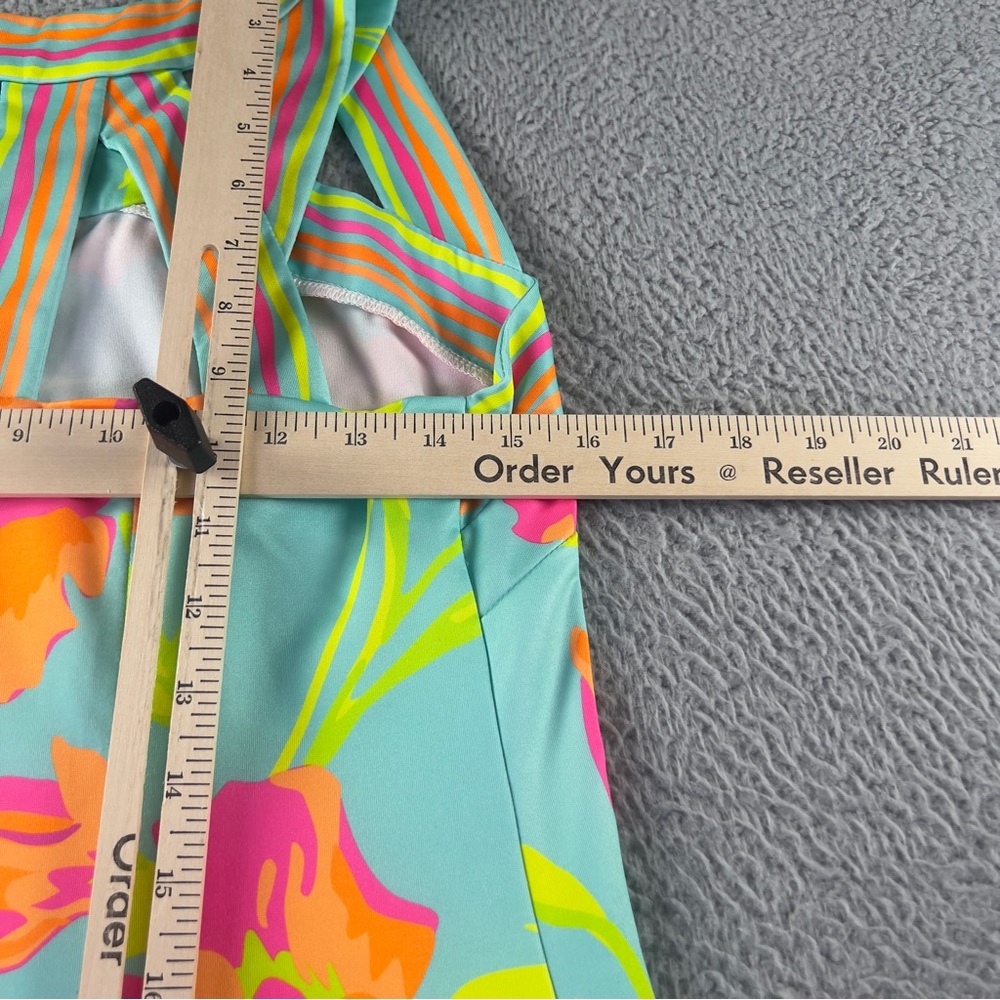 Gretchen Scott Dress Womens Medium Multicolor Floral Sleeveless Preppy Active - Picture 8 of 8